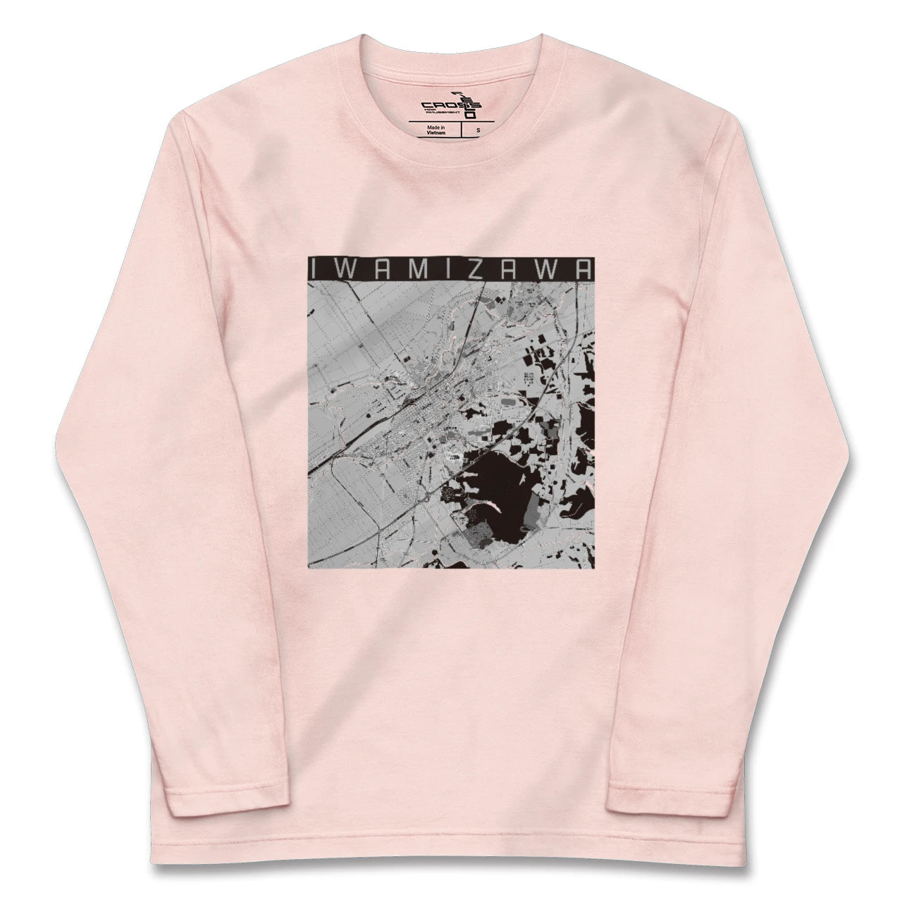 【岩見沢（北海道）】地図柄ロングスリーブTシャツ