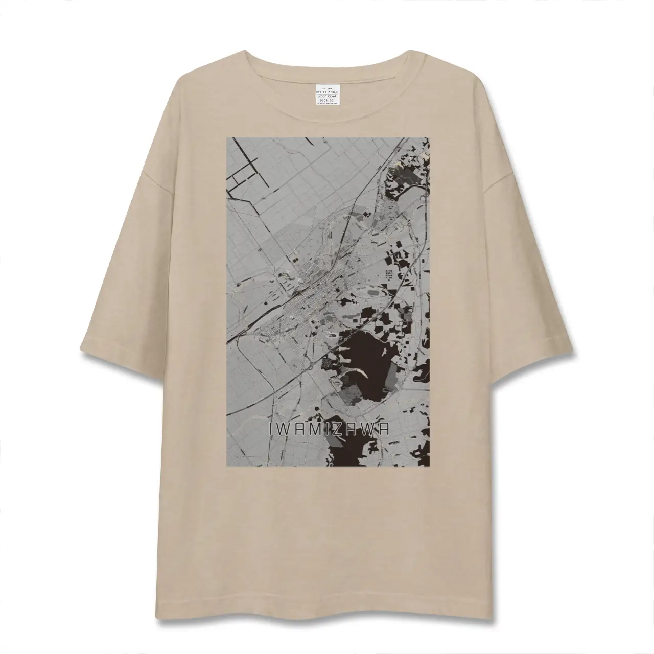 【岩見沢（北海道）】地図柄ビッグシルエットTシャツ