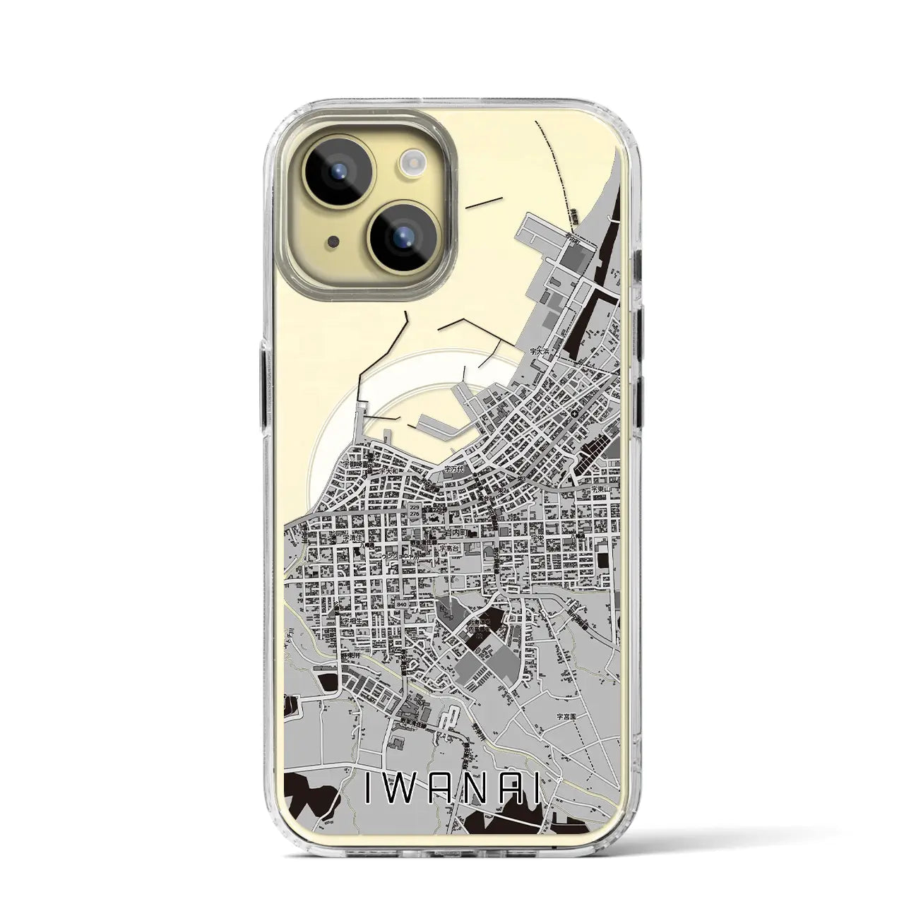 【岩内（北海道）】地図柄iPhoneケース（MagSafeタイプ）