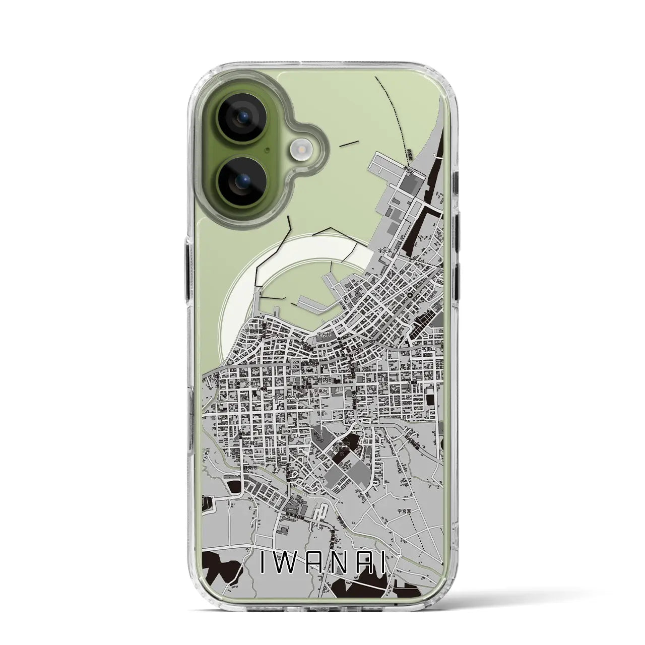 【岩内（北海道）】地図柄iPhoneケース（MagSafeタイプ）