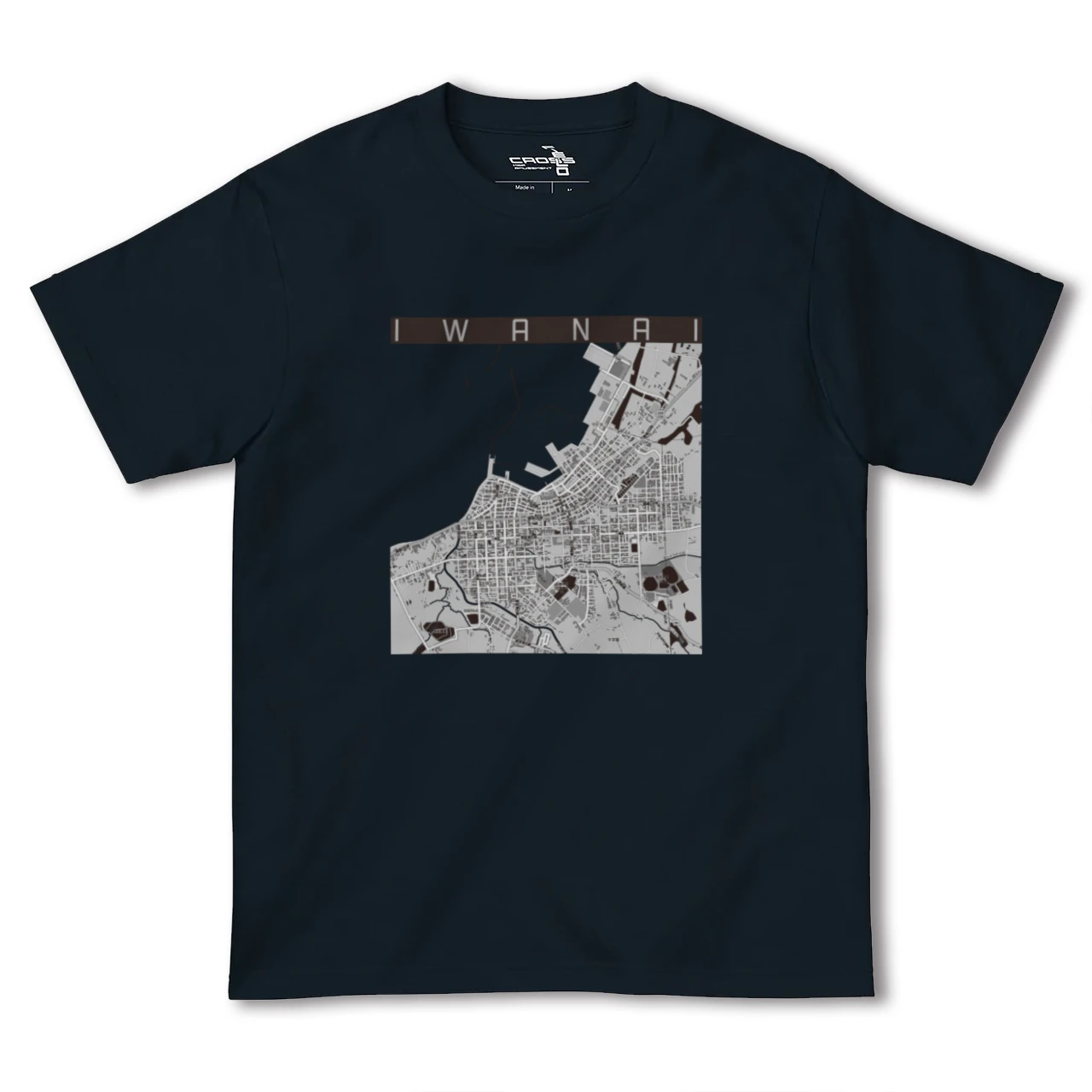 【岩内（北海道）】地図柄ヘビーウェイトTシャツ