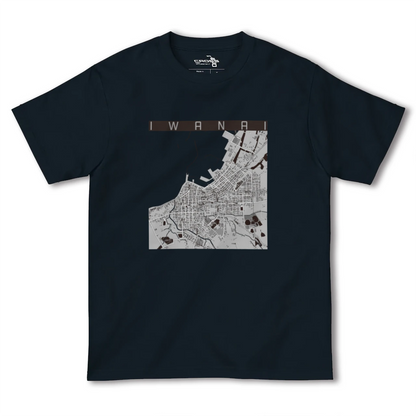 【岩内（北海道）】地図柄ヘビーウェイトTシャツ