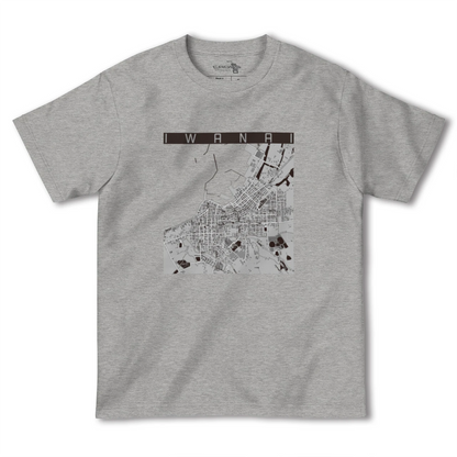 【岩内（北海道）】地図柄ヘビーウェイトTシャツ