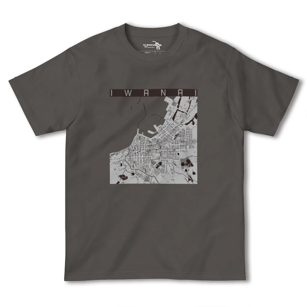 【岩内（北海道）】地図柄ヘビーウェイトTシャツ