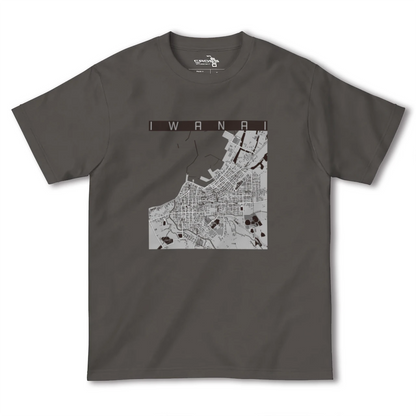 【岩内（北海道）】地図柄ヘビーウェイトTシャツ