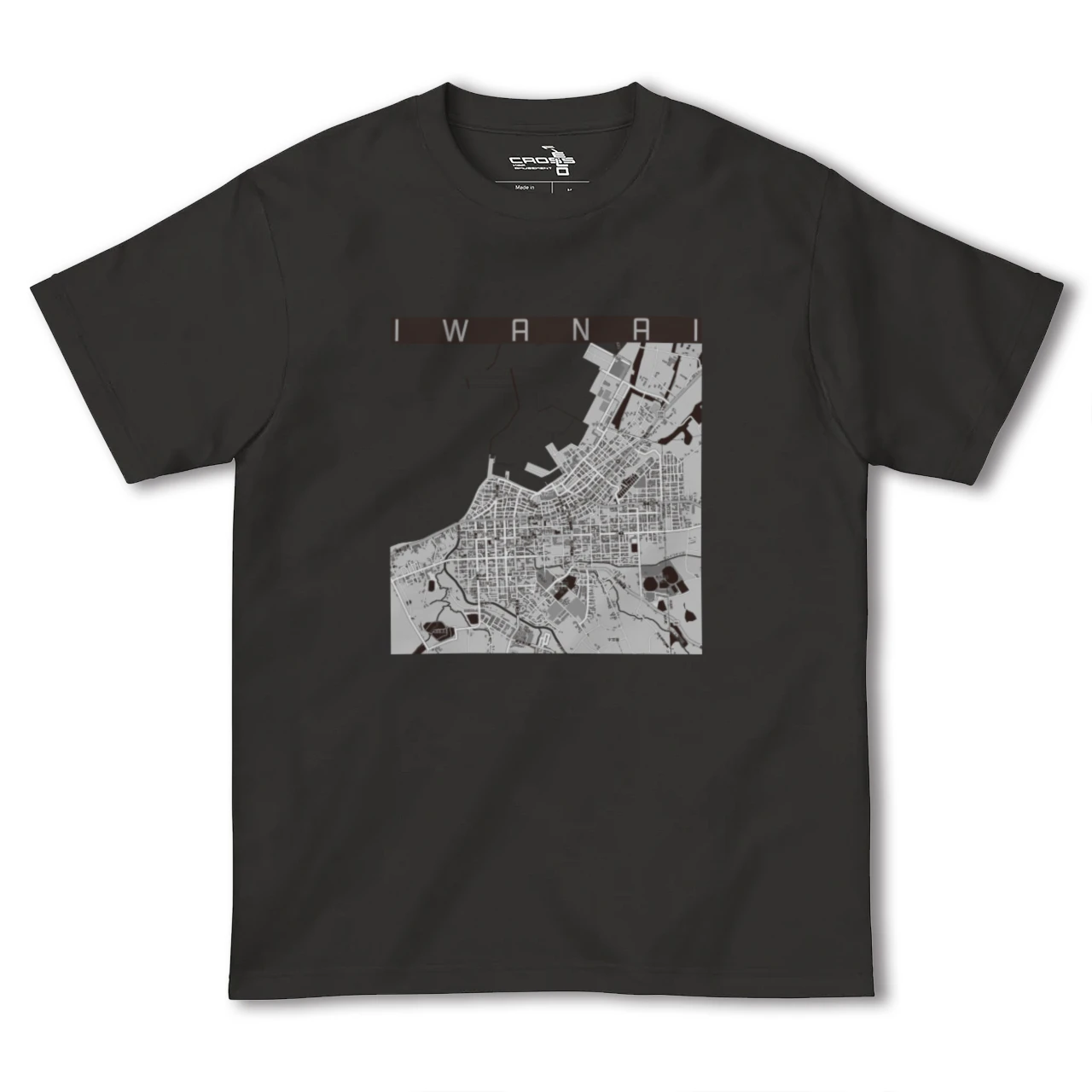 【岩内（北海道）】地図柄ヘビーウェイトTシャツ