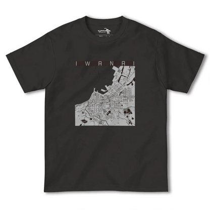 【岩内（北海道）】地図柄ヘビーウェイトTシャツ