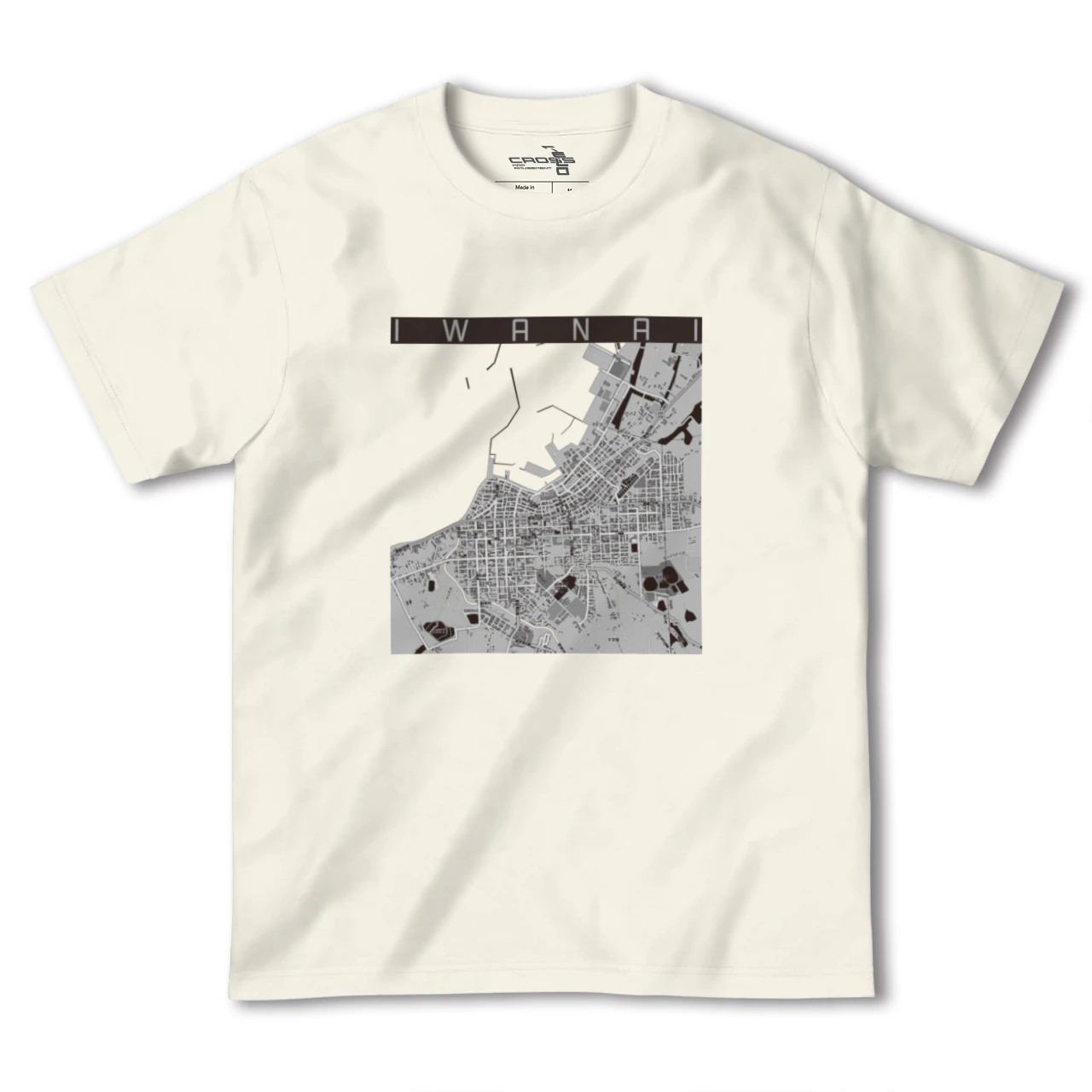 【岩内（北海道）】地図柄ヘビーウェイトTシャツ