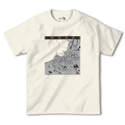 【岩内（北海道）】地図柄ヘビーウェイトTシャツ