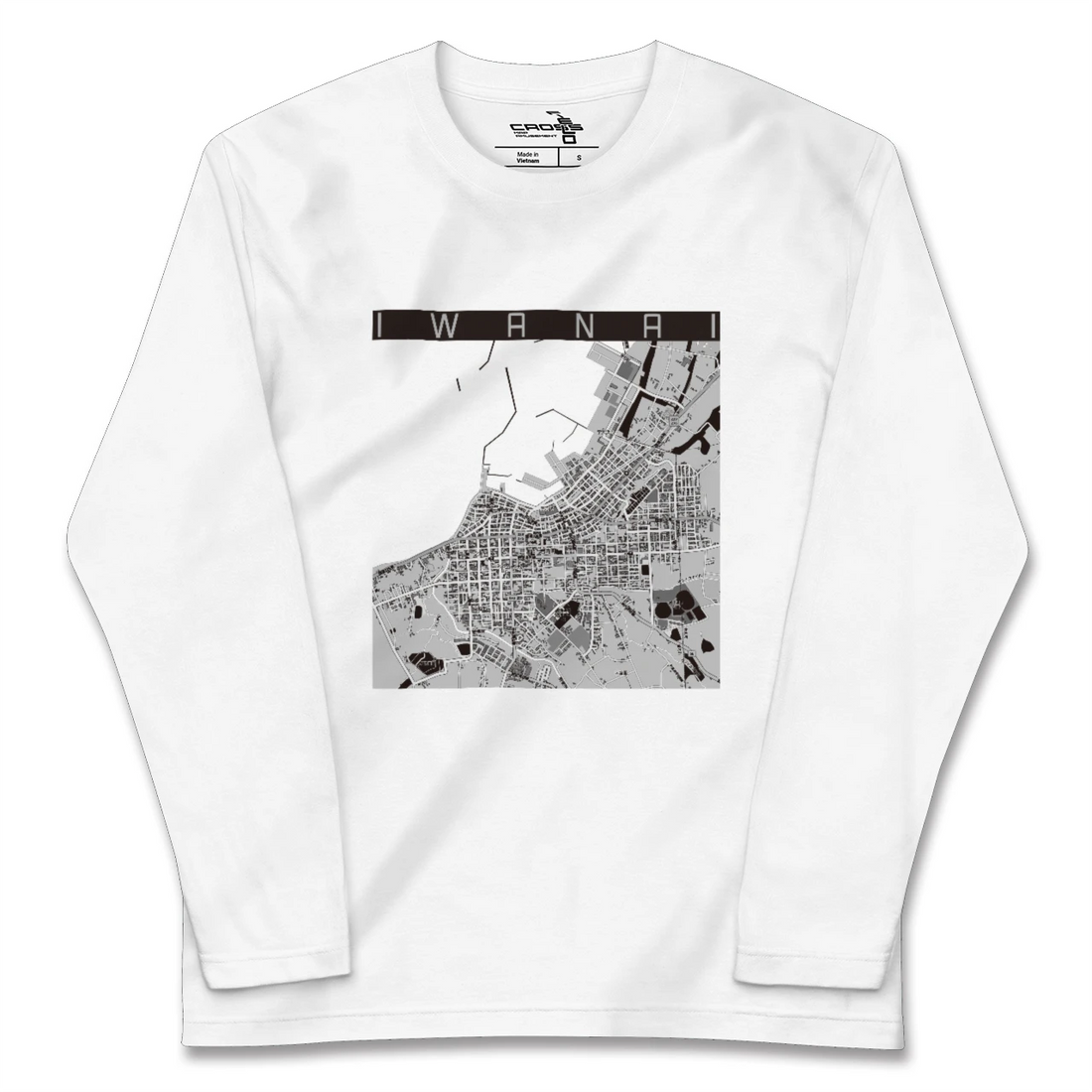 【岩内（北海道）】地図柄ロングスリーブTシャツ