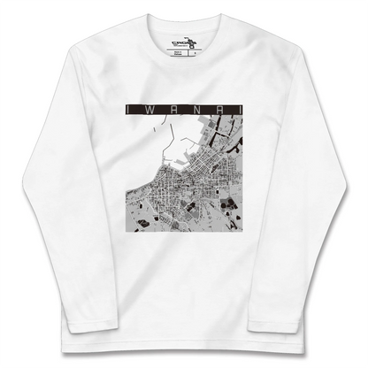 【岩内（北海道）】地図柄ロングスリーブTシャツ