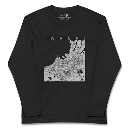 【岩内（北海道）】地図柄ロングスリーブTシャツ