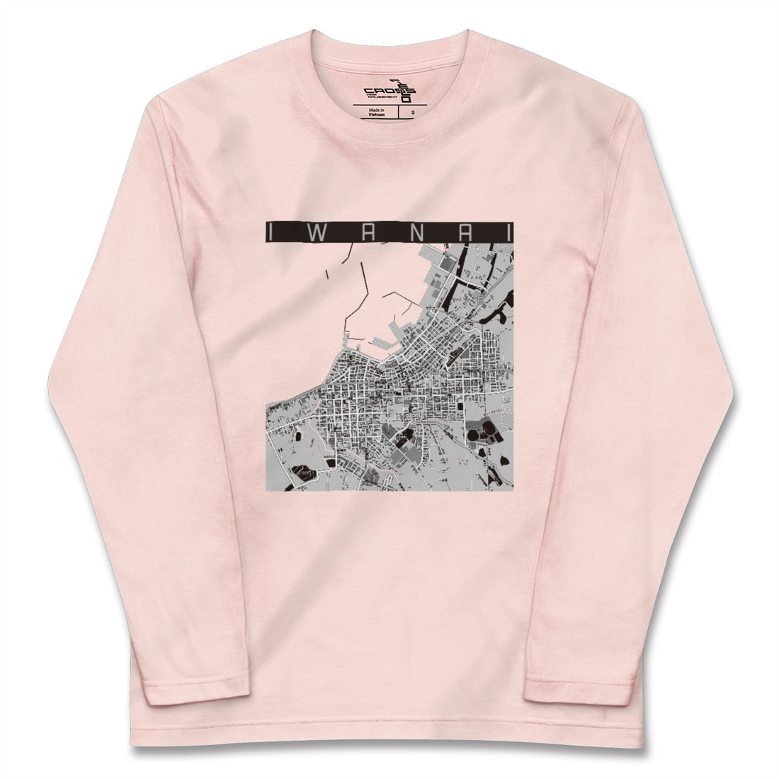 【岩内(北海道)】地図柄ロングスリーブTシャツ