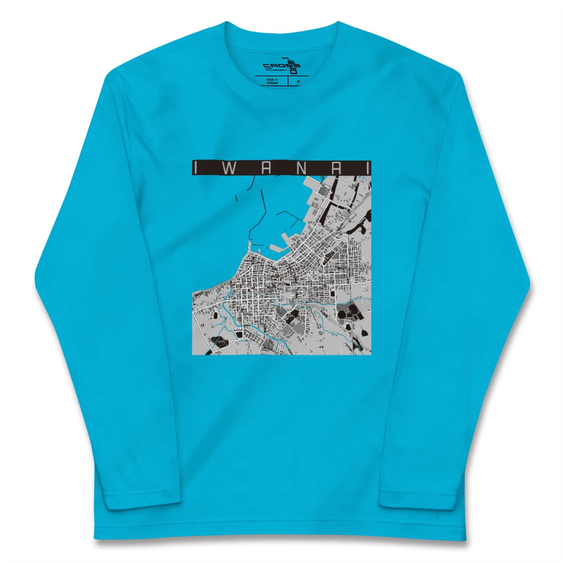 【岩内（北海道）】地図柄ロングスリーブTシャツ