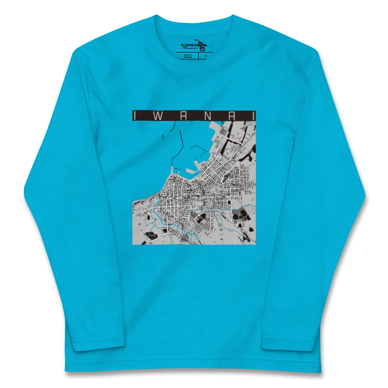 【岩内（北海道）】地図柄ロングスリーブTシャツ