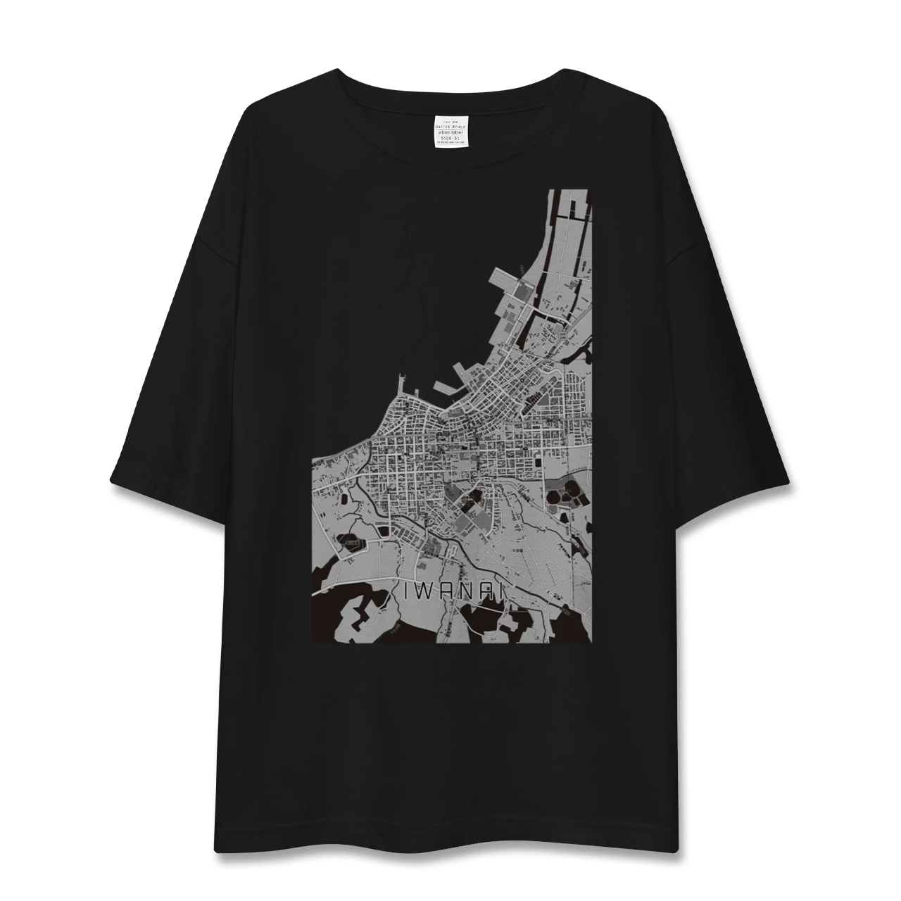 【岩内（北海道）】地図柄ビッグシルエットTシャツ