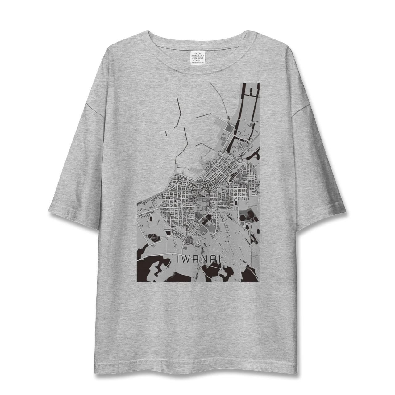 【岩内（北海道）】地図柄ビッグシルエットTシャツ