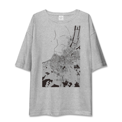 【岩内（北海道）】地図柄ビッグシルエットTシャツ