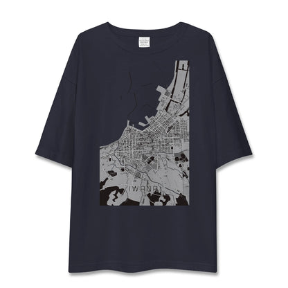 【岩内（北海道）】地図柄ビッグシルエットTシャツ