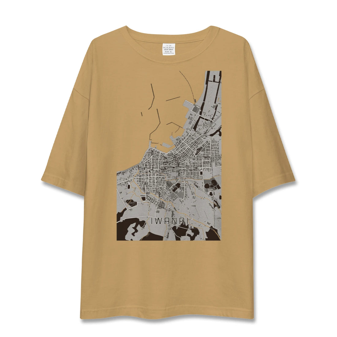 【岩内（北海道）】地図柄ビッグシルエットTシャツ