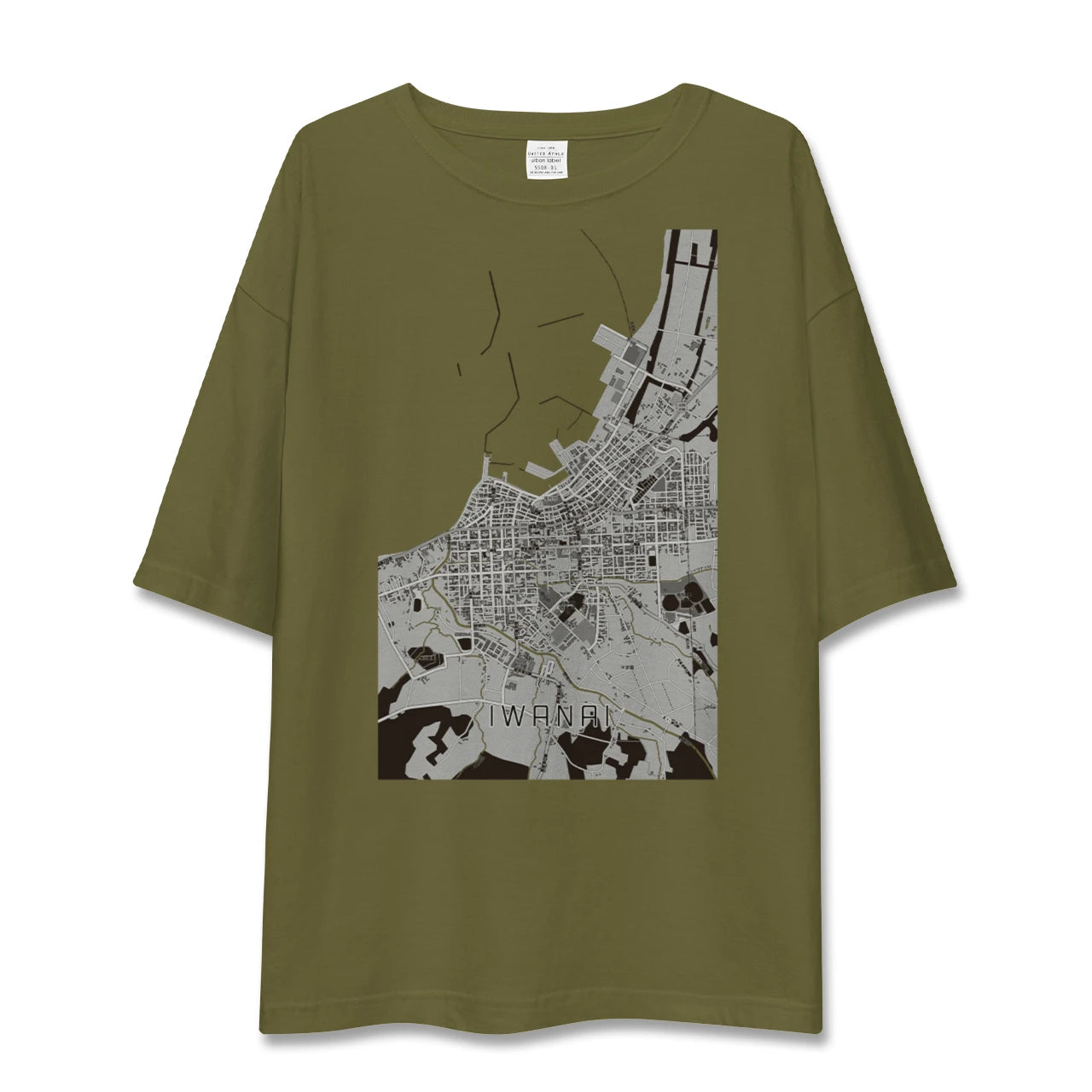 【岩内（北海道）】地図柄ビッグシルエットTシャツ