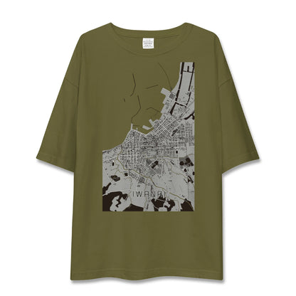 【岩内（北海道）】地図柄ビッグシルエットTシャツ
