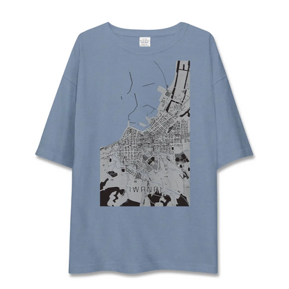 【岩内（北海道）】地図柄ビッグシルエットTシャツ