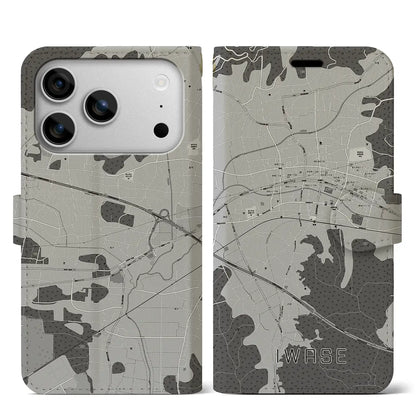 【岩瀬（茨城県）】地図柄iPhoneケース（手帳タイプ）