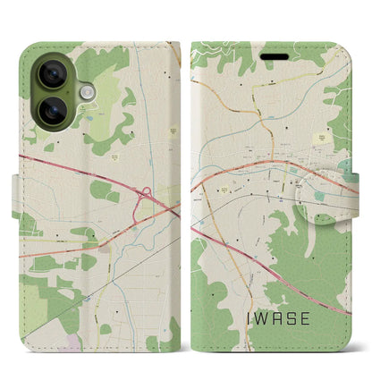 【岩瀬（茨城県）】地図柄iPhoneケース（手帳タイプ）