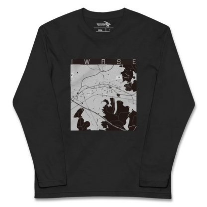 【岩瀬（茨城県）】地図柄ロングスリーブTシャツ