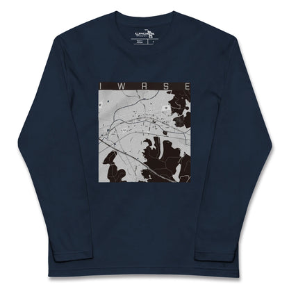 【岩瀬（茨城県）】地図柄ロングスリーブTシャツ