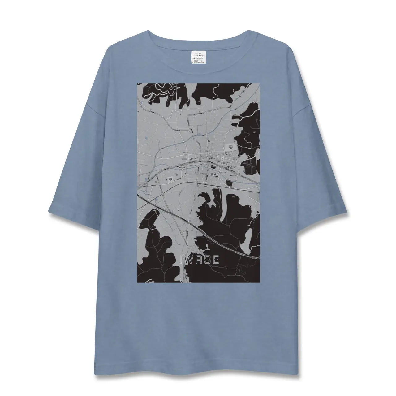 【岩瀬（茨城県）】地図柄ビッグシルエットTシャツ