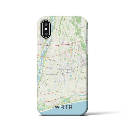 【磐田（静岡県）】地図柄iPhoneケース（バックカバータイプ）