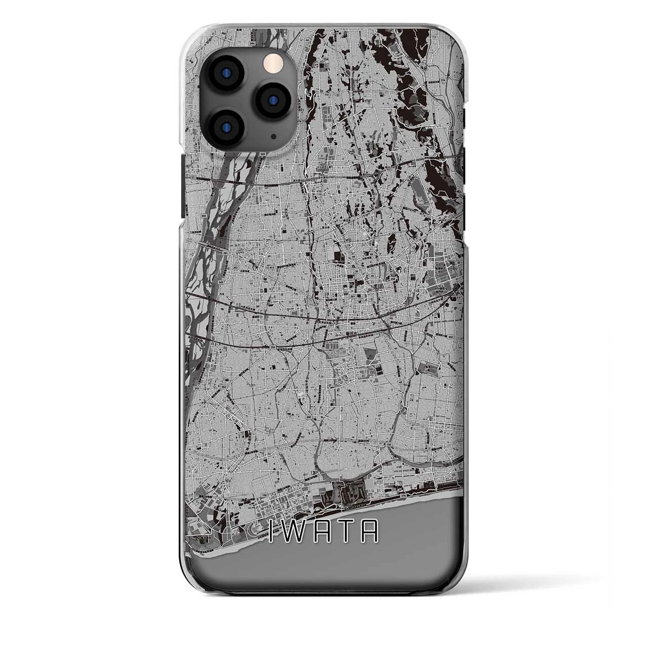 【磐田（静岡県）】地図柄iPhoneケース（クリアタイプ）