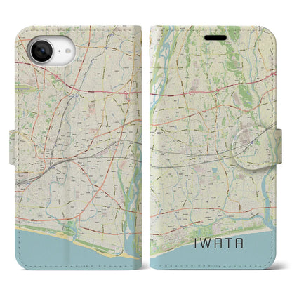 【磐田（静岡県）】地図柄iPhoneケース（手帳タイプ）