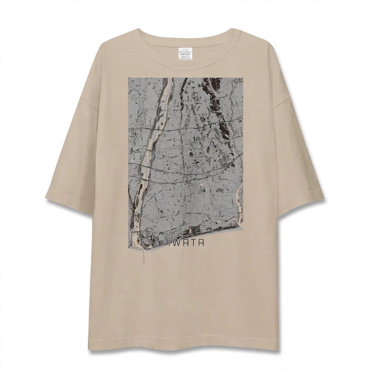 【磐田（静岡県）】地図柄ビッグシルエットTシャツ