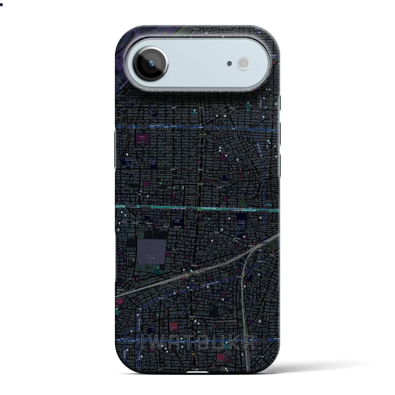 【岩塚（愛知県）】地図柄iPhoneケース（バックカバータイプ）