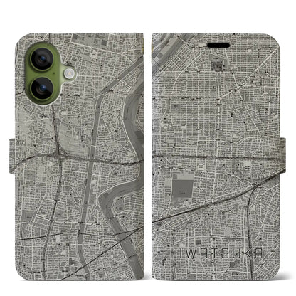 【岩塚（愛知県）】地図柄iPhoneケース（手帳タイプ）