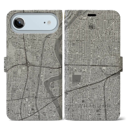 【岩塚（愛知県）】地図柄iPhoneケース（手帳タイプ）