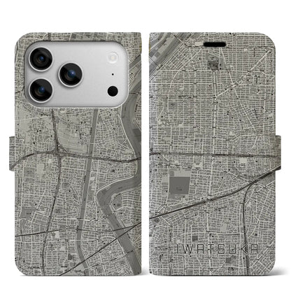 【岩塚（愛知県）】地図柄iPhoneケース（手帳タイプ）