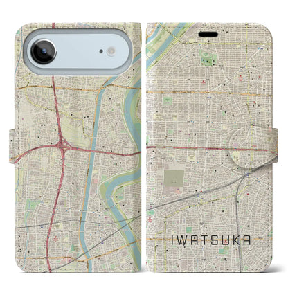 【岩塚（愛知県）】地図柄iPhoneケース（手帳タイプ）