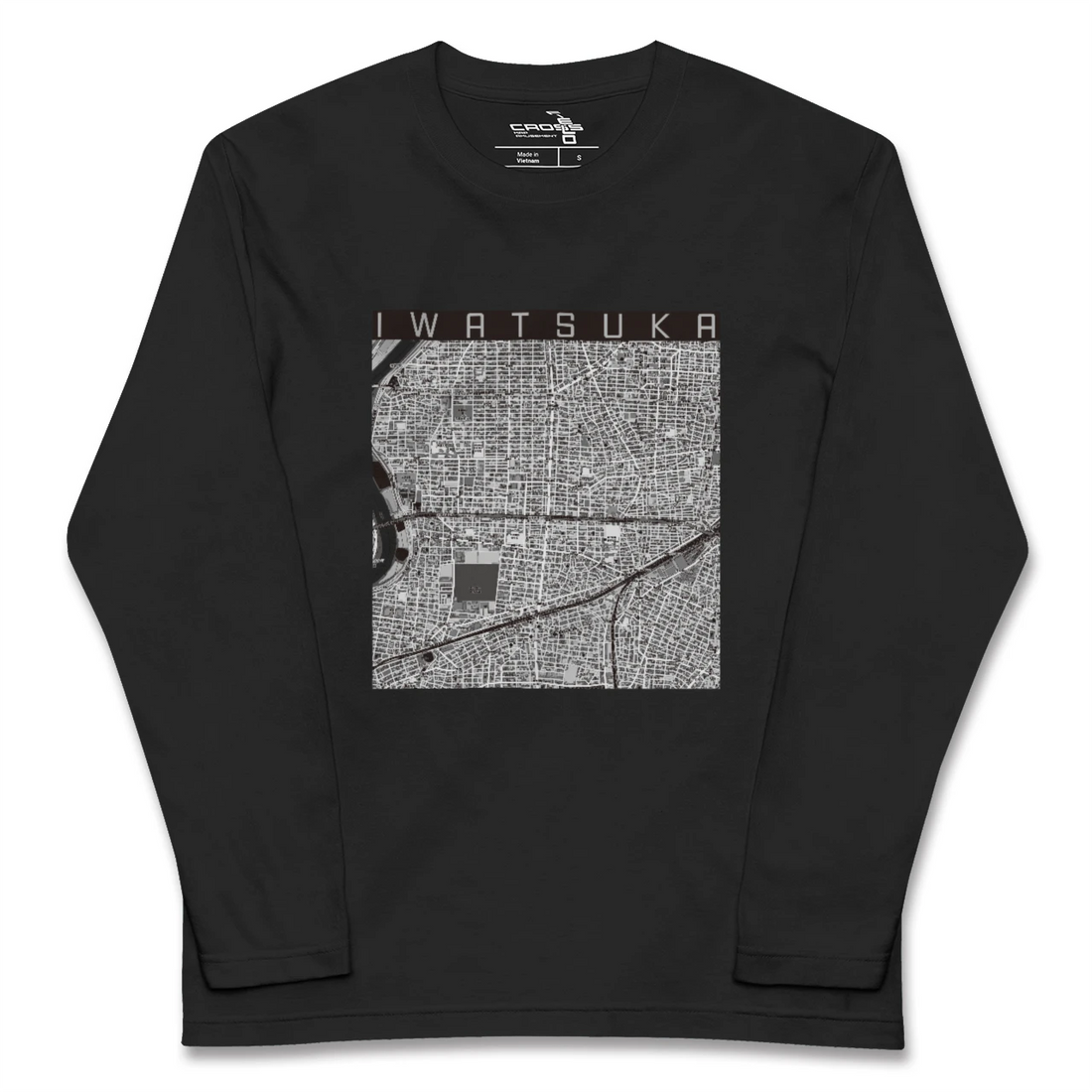 【岩塚(愛知県)】地図柄ロングスリーブTシャツ