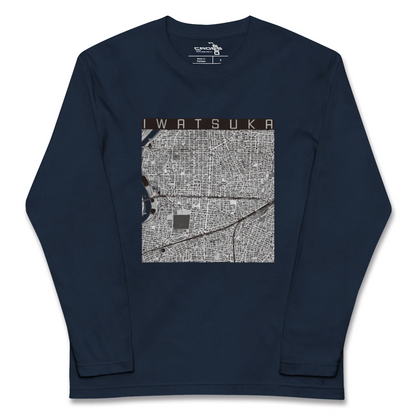 【岩塚（愛知県）】地図柄ロングスリーブTシャツ
