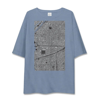 【岩塚（愛知県）】地図柄ビッグシルエットTシャツ