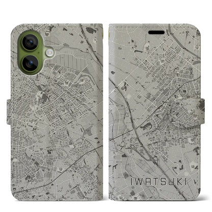 【岩槻（埼玉県）】地図柄iPhoneケース（手帳タイプ）