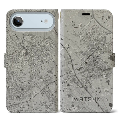 【岩槻（埼玉県）】地図柄iPhoneケース（手帳タイプ）