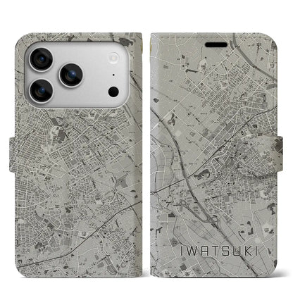 【岩槻（埼玉県）】地図柄iPhoneケース（手帳タイプ）