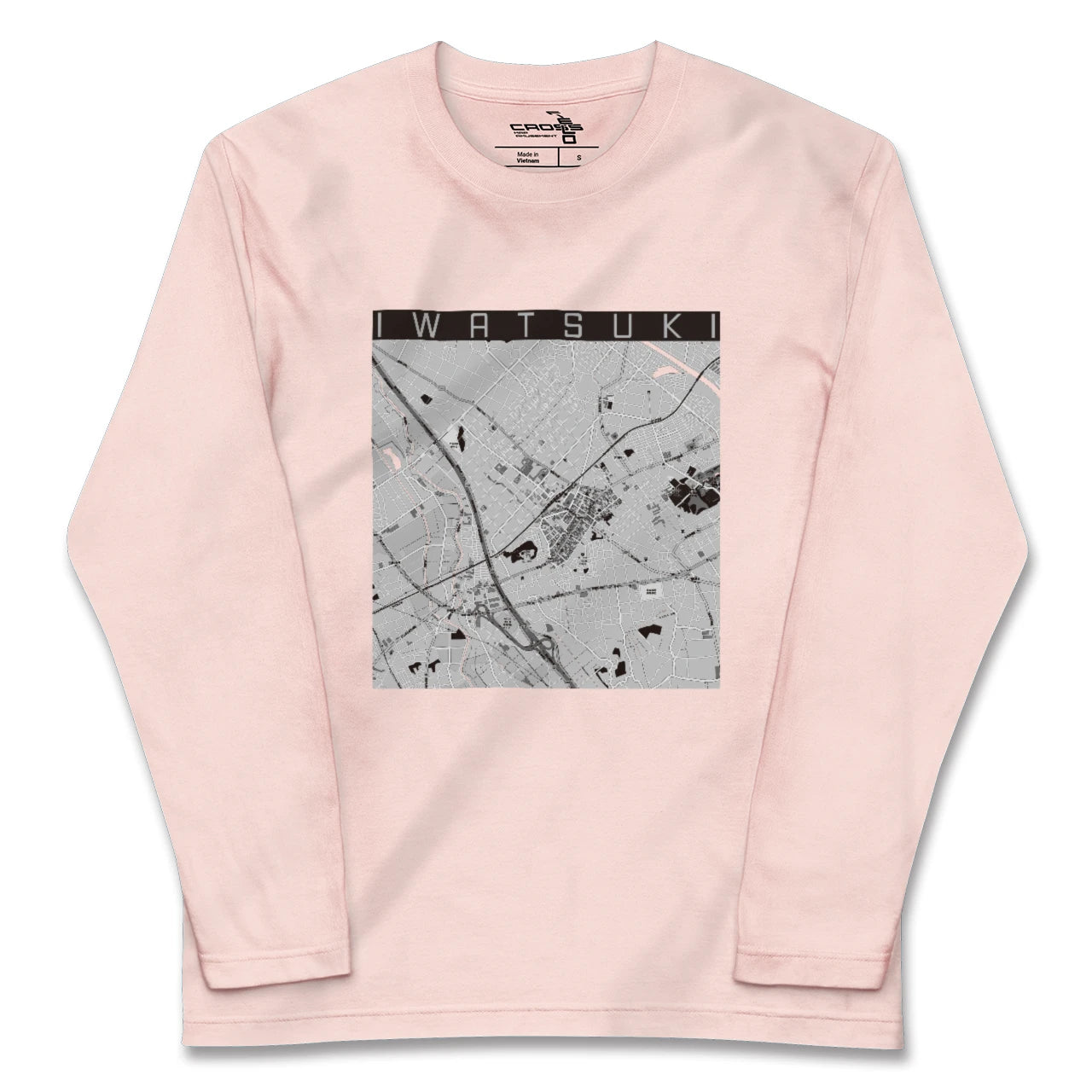 【岩槻（埼玉県）】地図柄ロングスリーブTシャツ