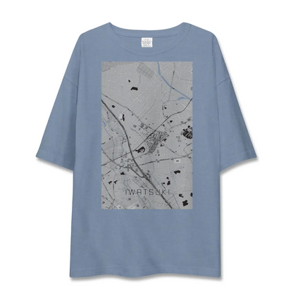 【岩槻（埼玉県）】地図柄ビッグシルエットTシャツ