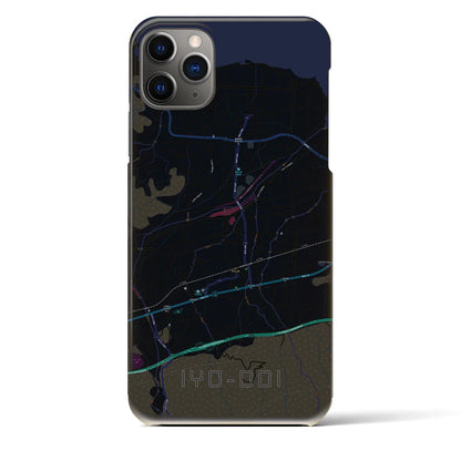 【伊予土居（愛媛県）】地図柄iPhoneケース（バックカバータイプ）